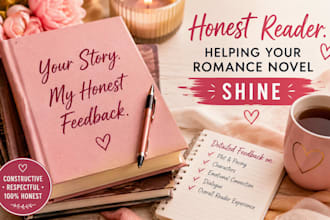 beta read your romance novel with honest reader feedback