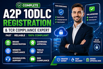 complete a2p 10dlc registration and tcr compliance