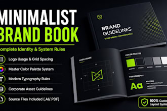 construct corporate brand book minimalist brand system rules for startup scale