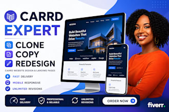 clone copy redesign your carrd website design carrd landing page carrd co expert