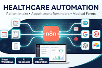 setup automated medical appointment reminders, patient intake workflow using n8n