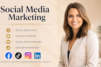 be your social media marketing manger and content creator