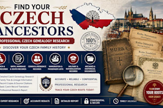 find your czech ancestors and do your czech genealogy