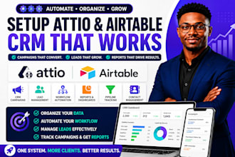 setup attio airtable CRM campaigns lead management workflow automation reports