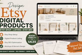 design etsy digital products etsy shop etsy digital product listing esty SEO