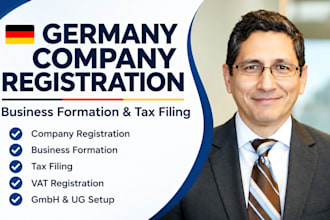do germany company registration business formation tax filling, llc formation
