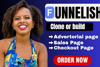 clone any funnelish advertorial sales page and product page sales on funnelish