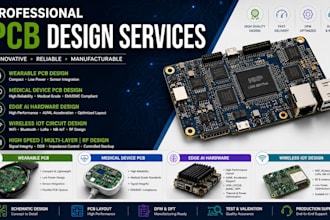 design wearable pcb, medical device pcb, edge ai and wireless iot circuit board