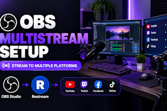 set up restream with obs studio for multistreaming