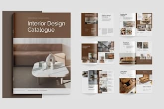 design editable home decor furniture product catalog lookbook linesheet