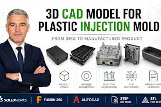 3d cad model for plastic injection mold pcb case in stl manufacturing readyfiles