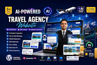 design a tour and travel agency website in wordpress