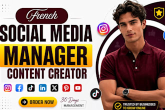 be your social media manager content creator social media carousel post design