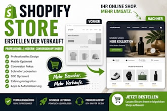 ich erstelle shopify store für unternehmen SEO optimiert verkaufsstark
