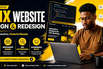 redesign wix website design wix redesign wix website build wix landing page wix