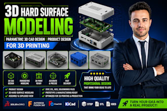 pcb enclosure design cad product design electronic housing for 3d printable file