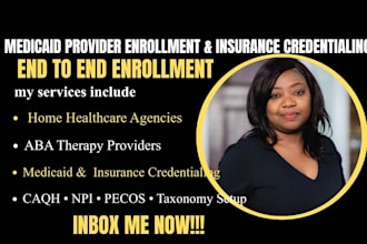 do medicaid provider enrollment and credentialing for home healthcare and aba