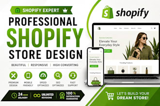 design a premium shopify one product store