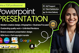 create powerpoint design, business presentaton slides, google slides, pitch deck