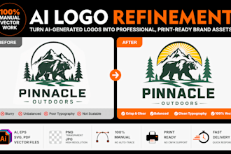 professionally refine your ai generated logo