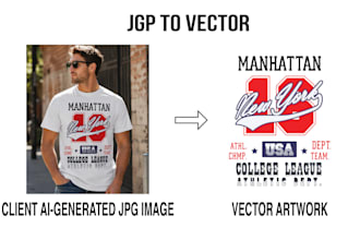 manually vector trace logo, image, sketch into ai, eps, svg