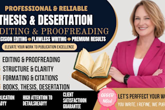 rewrite,format, edit, dissertation writings, phd, research proposal
