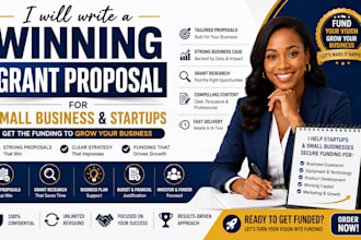 draft a business grant application and proposal for startups