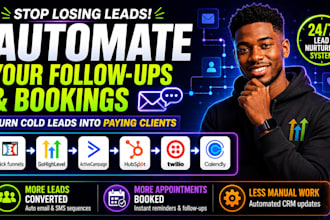 clickfunnels gohighlevel activecampaign hubspot twilio calendly lead nurturing