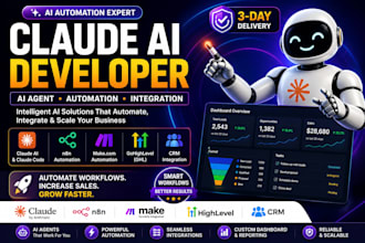 claude ai developer ai agent makecom n8n gohighlevel dashboard CRM automation