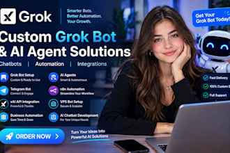 build custom grok bot ai agent chatbot business automation telegram bot x ai api