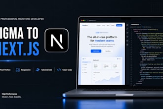 convert figma to nextjs or reactjs website