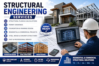 provide structural engineering plans and calculations for permits