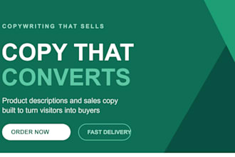product descriptions and sales copy that actually convert