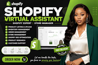 be your shopify virtual assistant, shopify store manager and ecommerce va
