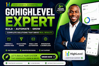 gohighlevel expert landing page go high level sales funnel