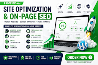 do wordpress site optimization and on page SEO
