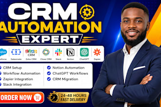 setup salesforce salesmate zoho close crm slack notion chatgpt zapier automation