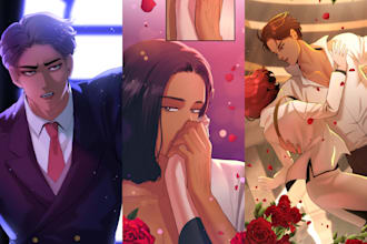 color romance webtoon, manhwa, manga, comic