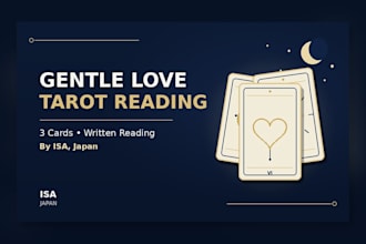give you a gentle 3 card love tarot reading
