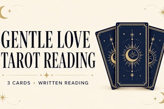 give you a gentle 3 card love tarot reading