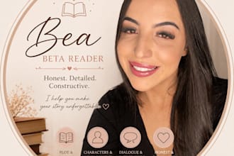 beta read your book and provide honest feedback