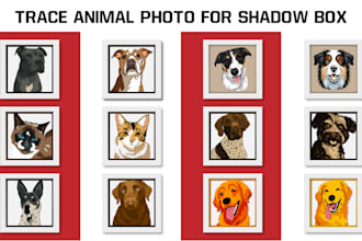 turn your animal photo into a multi layered shadow box