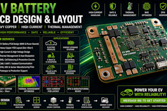 do ev battery pcb design, layout, heavy copper and thermal management