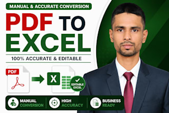 convert PDF to excel manually with high accuracy