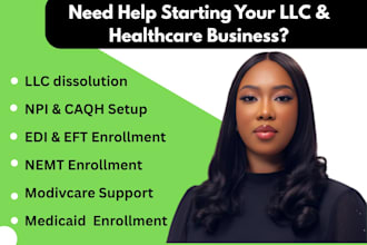 llc dissolution business plan credentialing licensing modivcare medicaid npi edi