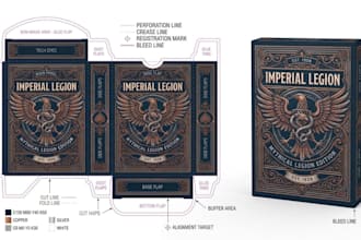 design custom card game box design playing card rigid box in fantasy style