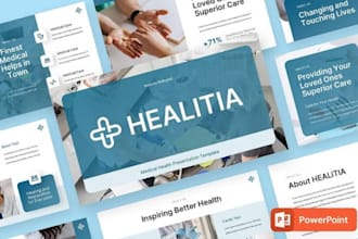 design modern medical healthcare ppt presentation pharma pitch deck canva slides