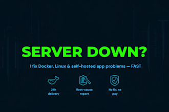 fix your docker container or self hosted app problem fast