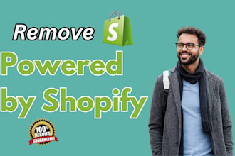 audit and remove powered by shopify from dropshipping store