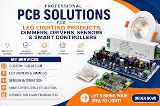 do pcb for led lighting products, dimmers, drivers, sensors and smart control